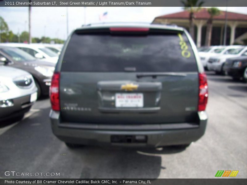 Steel Green Metallic / Light Titanium/Dark Titanium 2011 Chevrolet Suburban LT