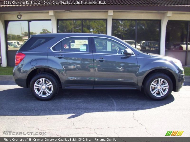 Cyber Gray Metallic / Light Titanium/Jet Black 2011 Chevrolet Equinox LS