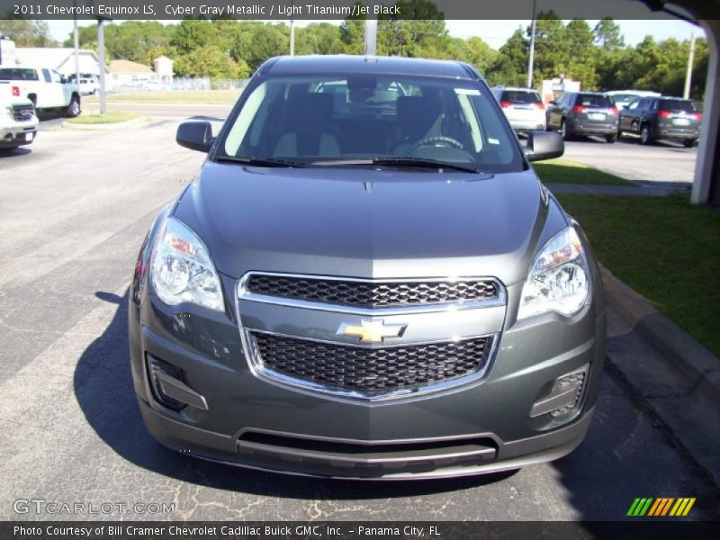 Cyber Gray Metallic / Light Titanium/Jet Black 2011 Chevrolet Equinox LS