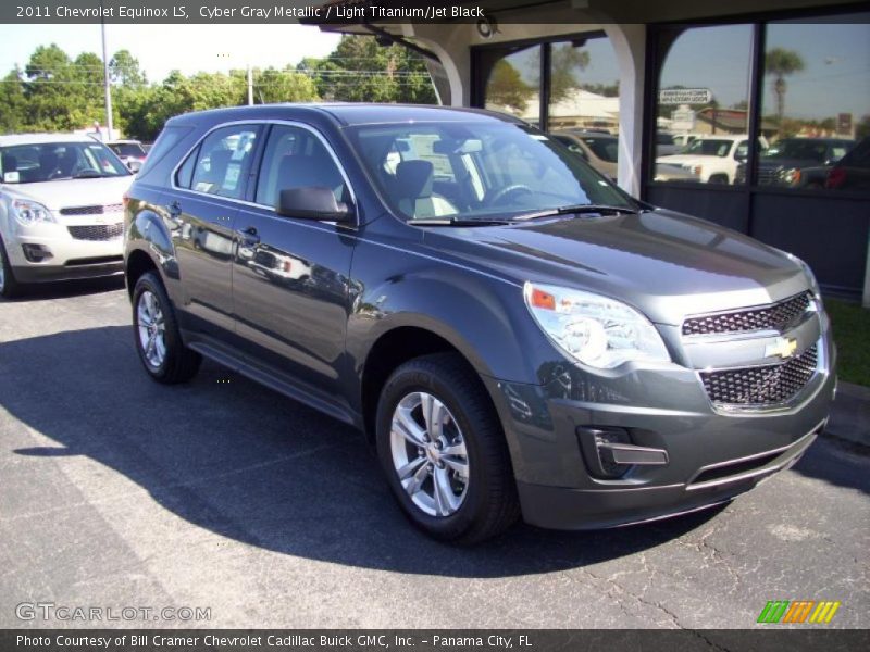 Cyber Gray Metallic / Light Titanium/Jet Black 2011 Chevrolet Equinox LS