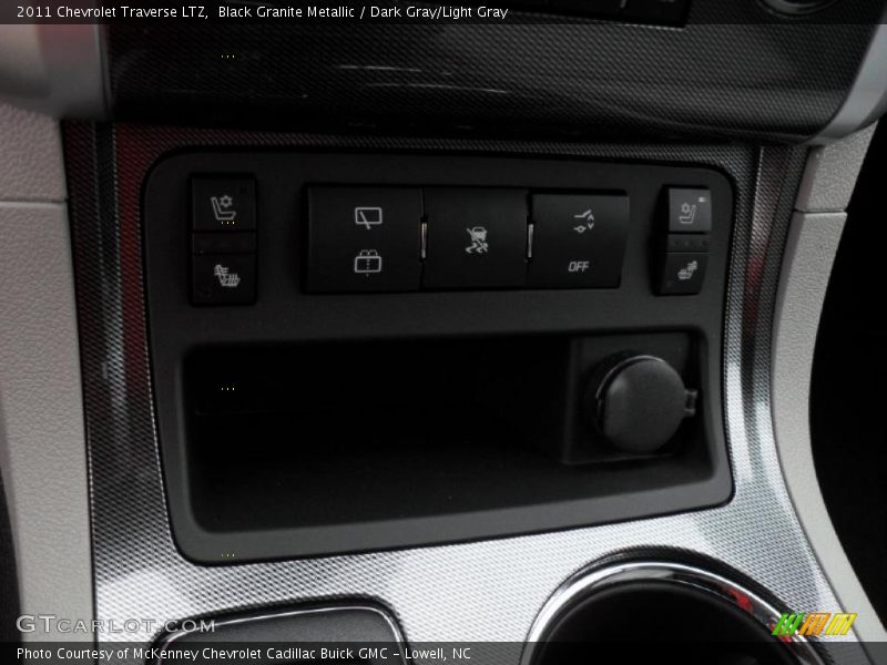 Black Granite Metallic / Dark Gray/Light Gray 2011 Chevrolet Traverse LTZ