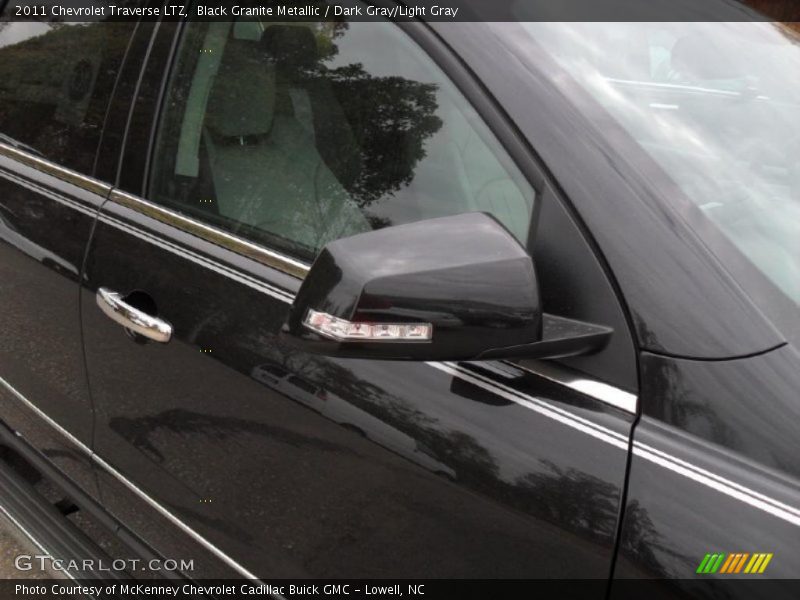Black Granite Metallic / Dark Gray/Light Gray 2011 Chevrolet Traverse LTZ
