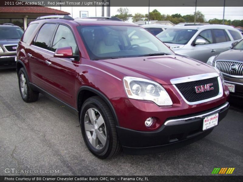 Red Jewel Tintcoat / Light Titanium 2011 GMC Acadia SLT