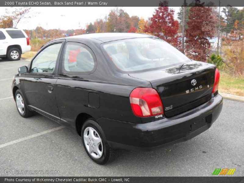 Black Sand Pearl / Warm Gray 2000 Toyota ECHO Sedan