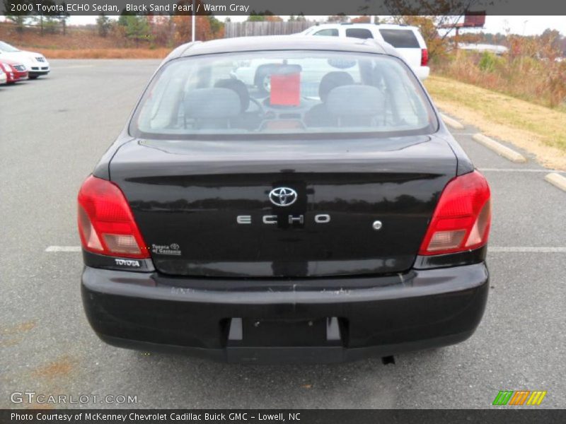 Black Sand Pearl / Warm Gray 2000 Toyota ECHO Sedan