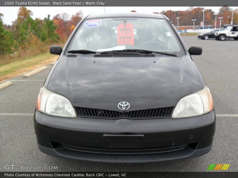 Black Sand Pearl / Warm Gray 2000 Toyota ECHO Sedan