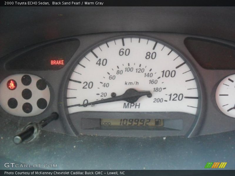 Black Sand Pearl / Warm Gray 2000 Toyota ECHO Sedan