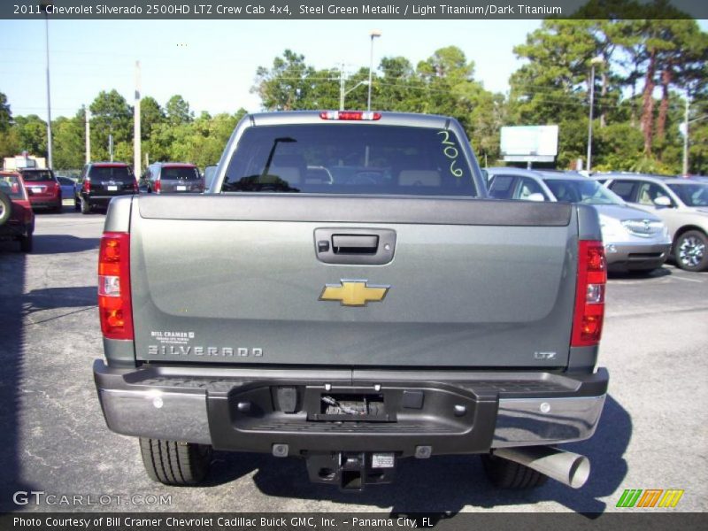 Steel Green Metallic / Light Titanium/Dark Titanium 2011 Chevrolet Silverado 2500HD LTZ Crew Cab 4x4