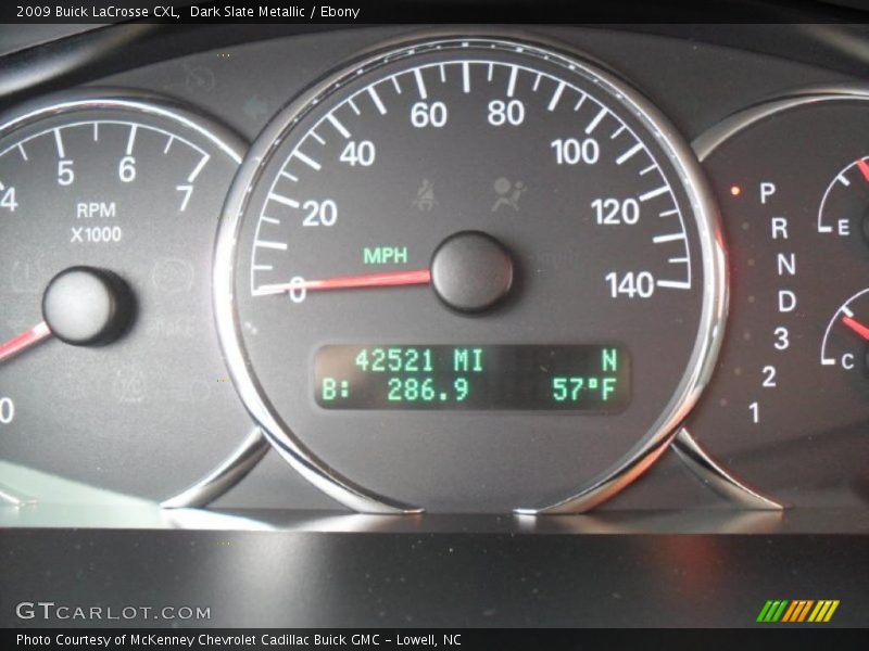 Dark Slate Metallic / Ebony 2009 Buick LaCrosse CXL