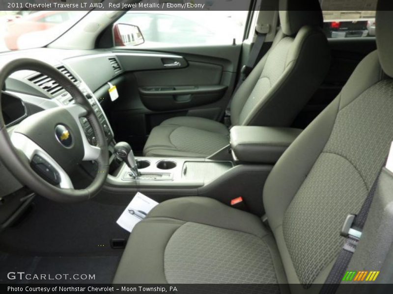 Red Jewel Metallic / Ebony/Ebony 2011 Chevrolet Traverse LT AWD