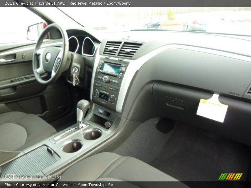 Red Jewel Metallic / Ebony/Ebony 2011 Chevrolet Traverse LT AWD