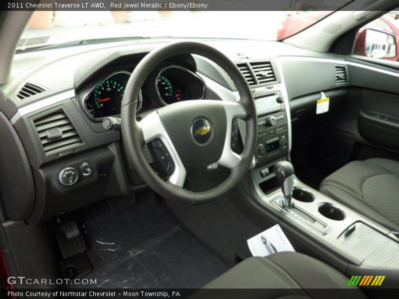 Red Jewel Metallic / Ebony/Ebony 2011 Chevrolet Traverse LT AWD