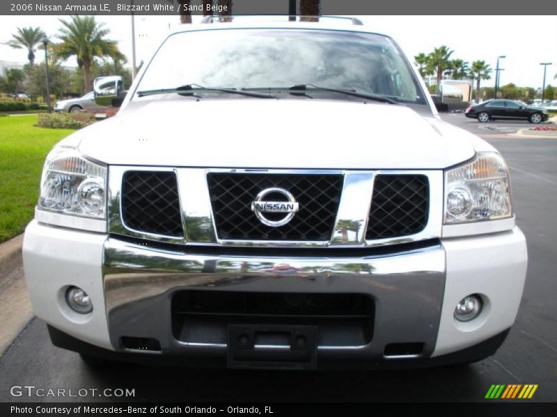 Blizzard White / Sand Beige 2006 Nissan Armada LE