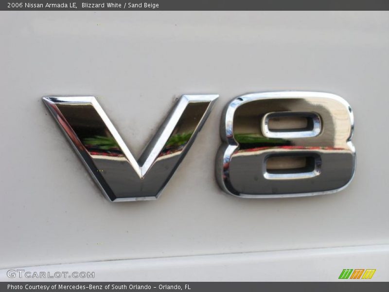 Blizzard White / Sand Beige 2006 Nissan Armada LE