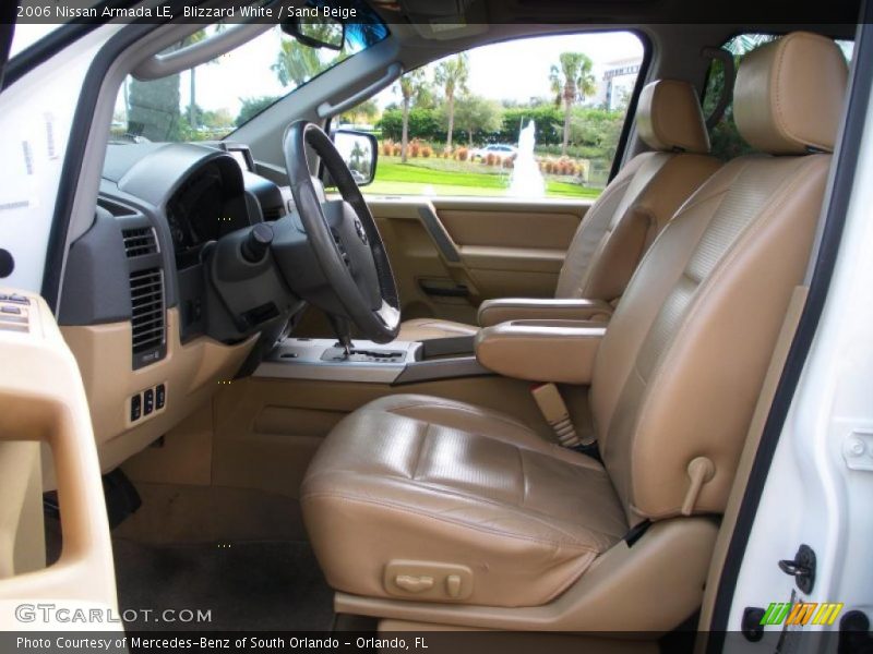 Blizzard White / Sand Beige 2006 Nissan Armada LE