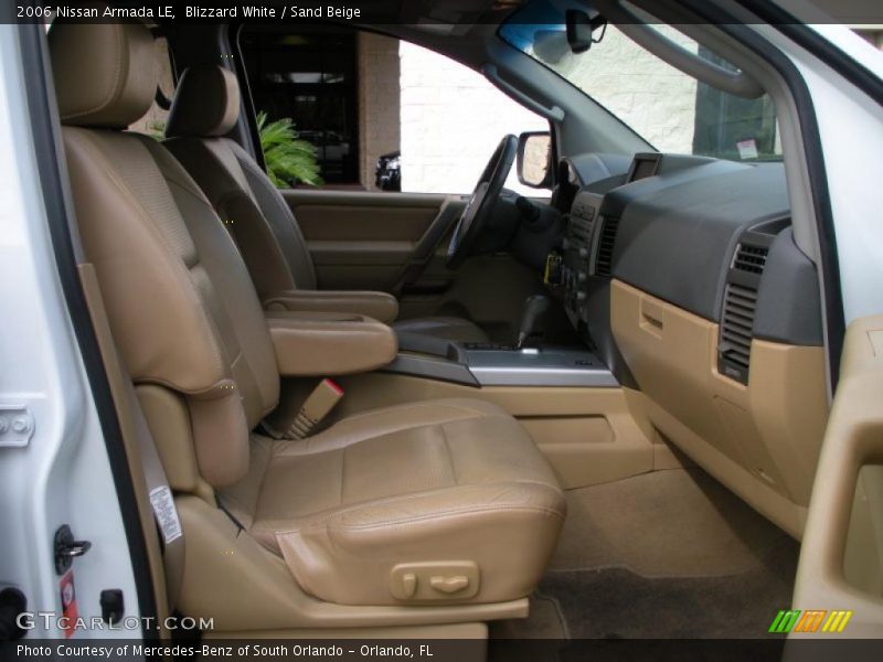Blizzard White / Sand Beige 2006 Nissan Armada LE