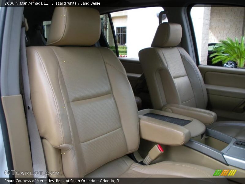 Blizzard White / Sand Beige 2006 Nissan Armada LE