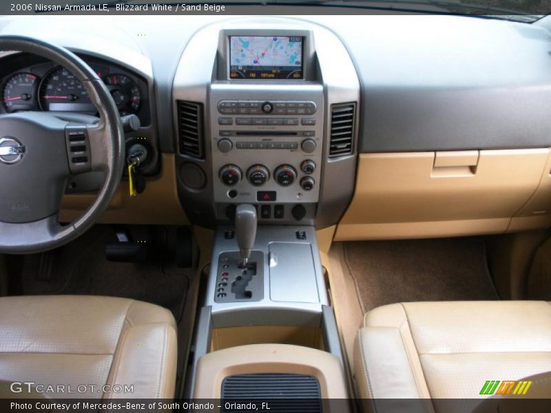 Blizzard White / Sand Beige 2006 Nissan Armada LE