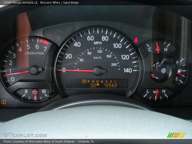 Blizzard White / Sand Beige 2006 Nissan Armada LE