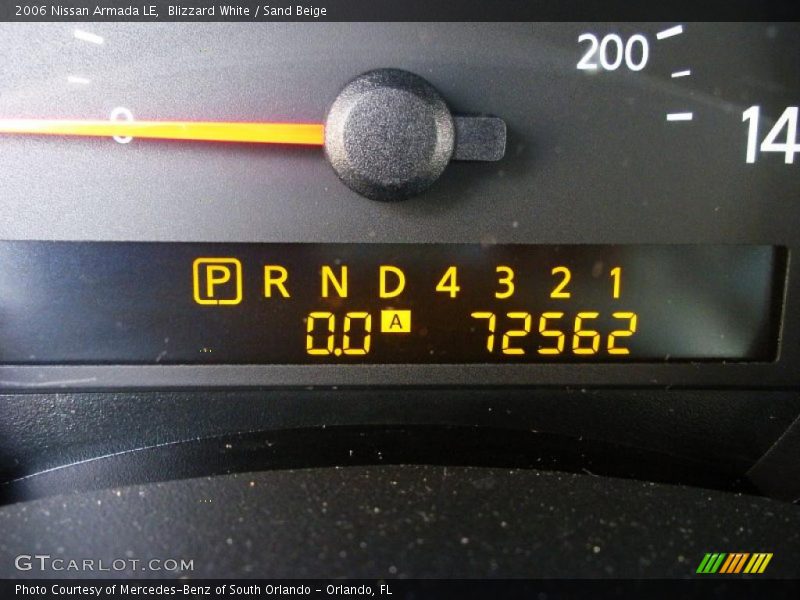 Blizzard White / Sand Beige 2006 Nissan Armada LE
