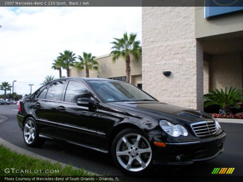 Black / Ash 2007 Mercedes-Benz C 230 Sport