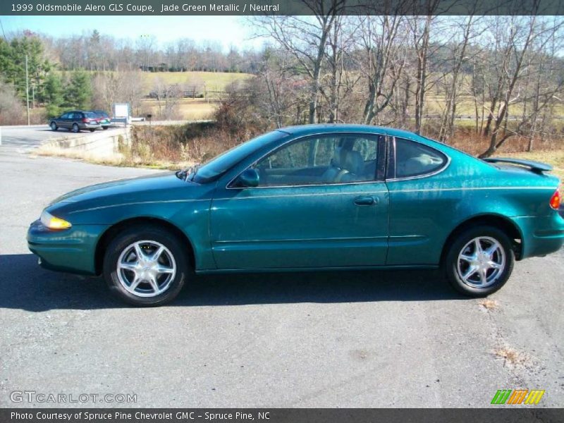 Jade Green Metallic / Neutral 1999 Oldsmobile Alero GLS Coupe