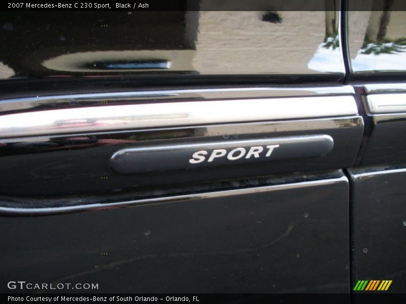 Black / Ash 2007 Mercedes-Benz C 230 Sport