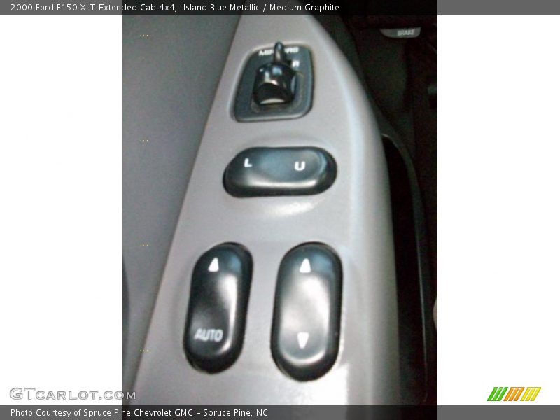 Island Blue Metallic / Medium Graphite 2000 Ford F150 XLT Extended Cab 4x4