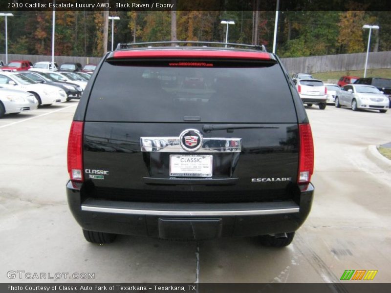 Black Raven / Ebony 2010 Cadillac Escalade Luxury AWD