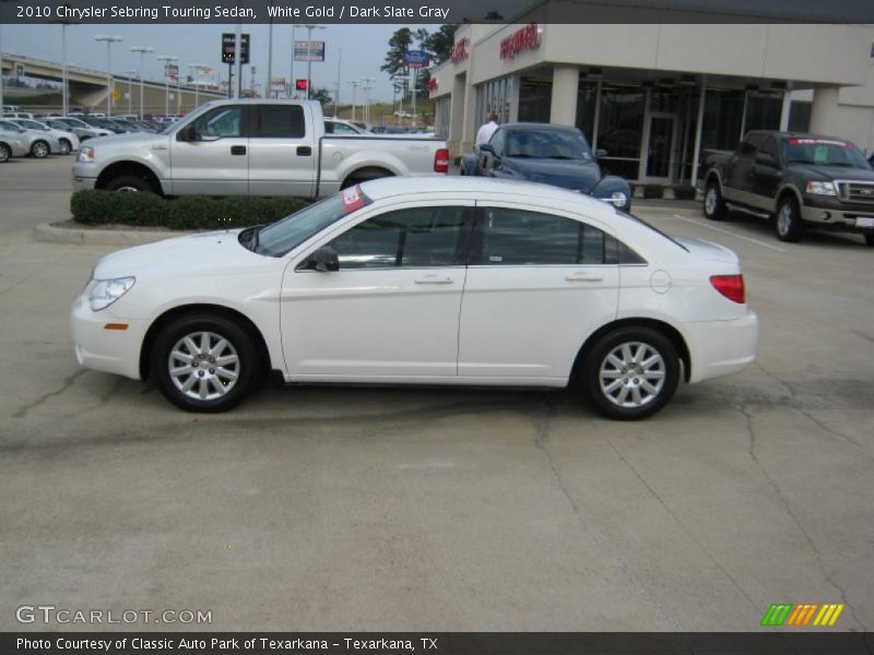 White Gold / Dark Slate Gray 2010 Chrysler Sebring Touring Sedan