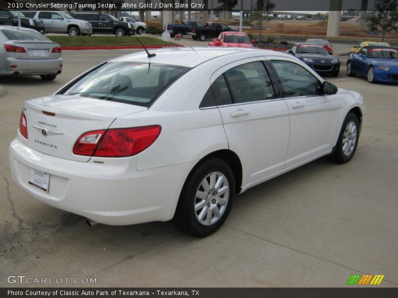 White Gold / Dark Slate Gray 2010 Chrysler Sebring Touring Sedan