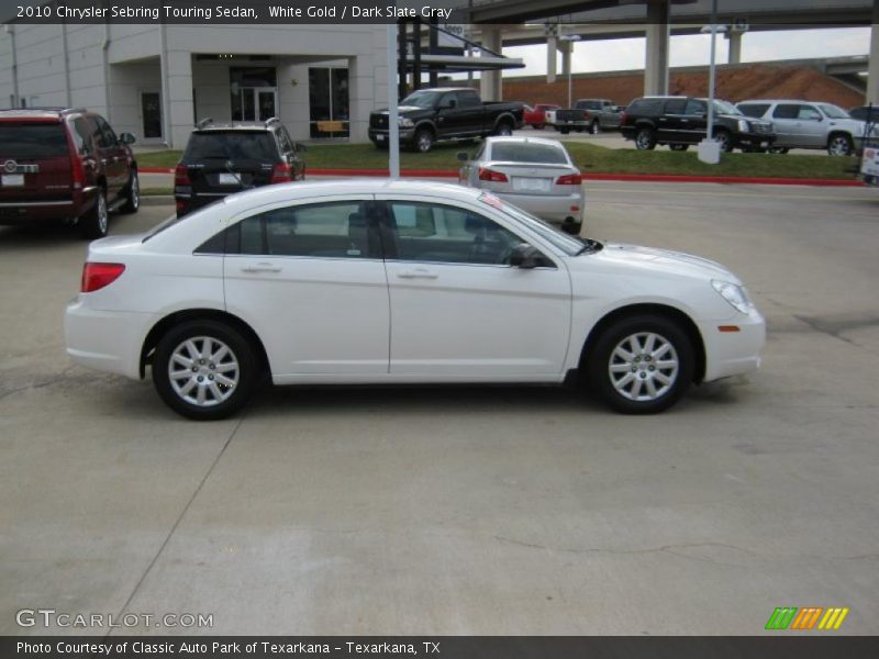 White Gold / Dark Slate Gray 2010 Chrysler Sebring Touring Sedan