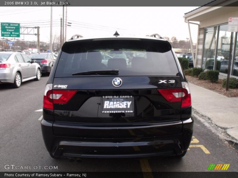 Jet Black / Black 2006 BMW X3 3.0i
