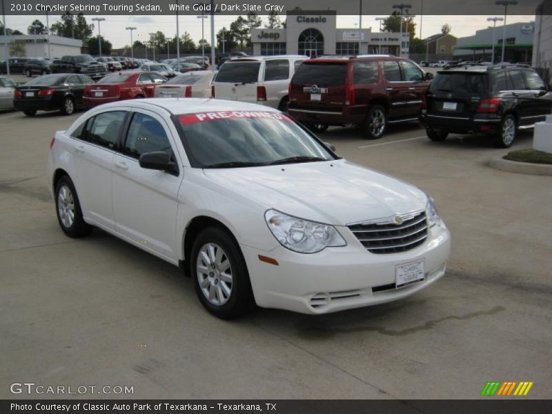 White Gold / Dark Slate Gray 2010 Chrysler Sebring Touring Sedan