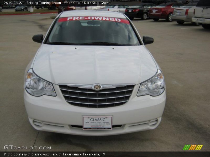 White Gold / Dark Slate Gray 2010 Chrysler Sebring Touring Sedan