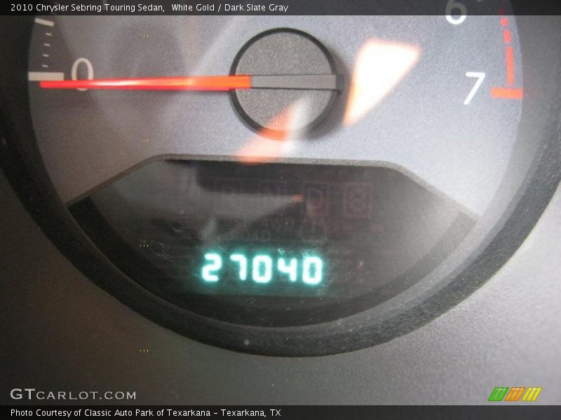 White Gold / Dark Slate Gray 2010 Chrysler Sebring Touring Sedan