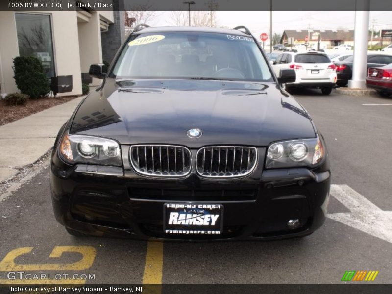 Jet Black / Black 2006 BMW X3 3.0i