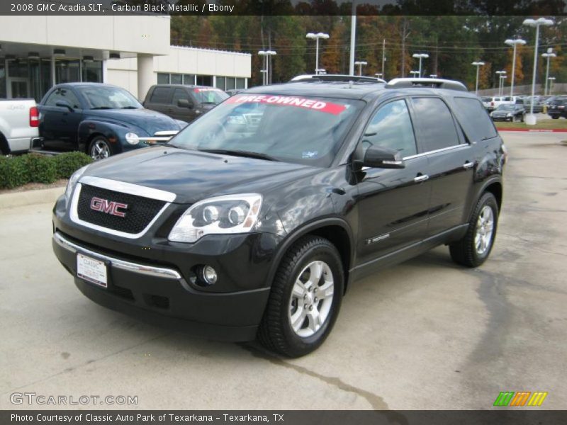 Carbon Black Metallic / Ebony 2008 GMC Acadia SLT