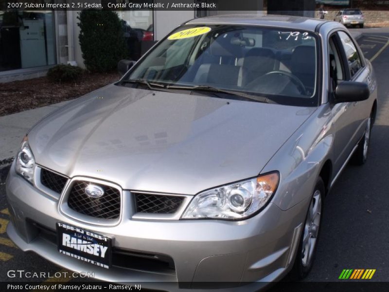 Crystal Gray Metallic / Anthracite Black 2007 Subaru Impreza 2.5i Sedan