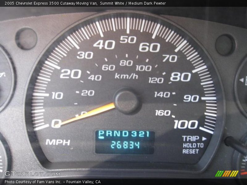 Summit White / Medium Dark Pewter 2005 Chevrolet Express 3500 Cutaway Moving Van