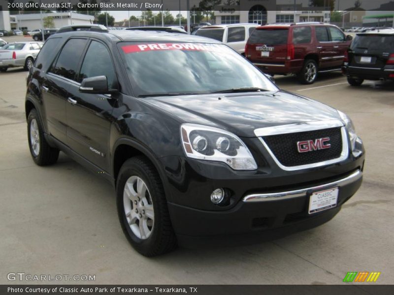 Carbon Black Metallic / Ebony 2008 GMC Acadia SLT