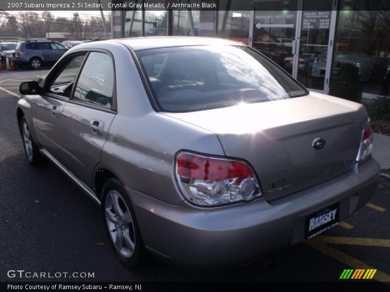 Crystal Gray Metallic / Anthracite Black 2007 Subaru Impreza 2.5i Sedan