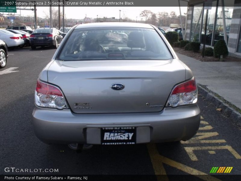 Crystal Gray Metallic / Anthracite Black 2007 Subaru Impreza 2.5i Sedan