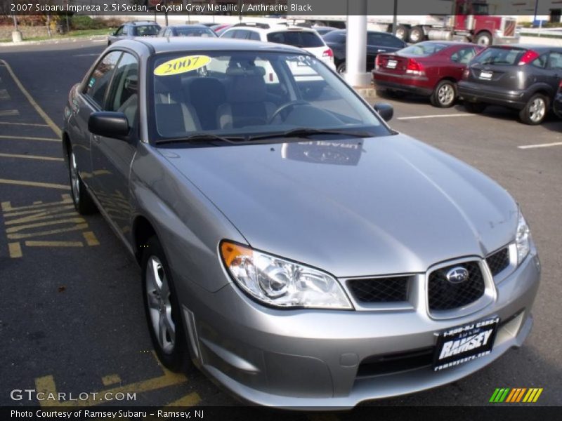 Crystal Gray Metallic / Anthracite Black 2007 Subaru Impreza 2.5i Sedan