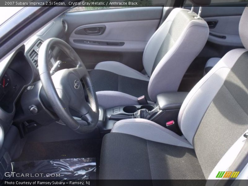 Crystal Gray Metallic / Anthracite Black 2007 Subaru Impreza 2.5i Sedan