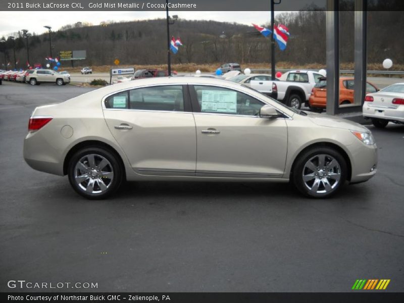 Gold Mist Metallic / Cocoa/Cashmere 2011 Buick LaCrosse CXL