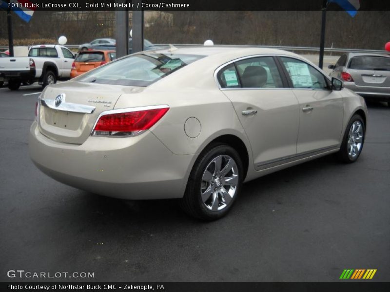 Gold Mist Metallic / Cocoa/Cashmere 2011 Buick LaCrosse CXL