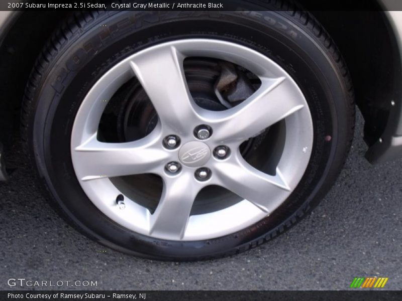 Crystal Gray Metallic / Anthracite Black 2007 Subaru Impreza 2.5i Sedan