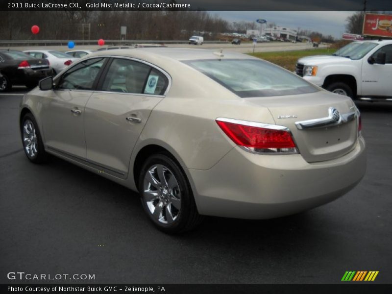 Gold Mist Metallic / Cocoa/Cashmere 2011 Buick LaCrosse CXL