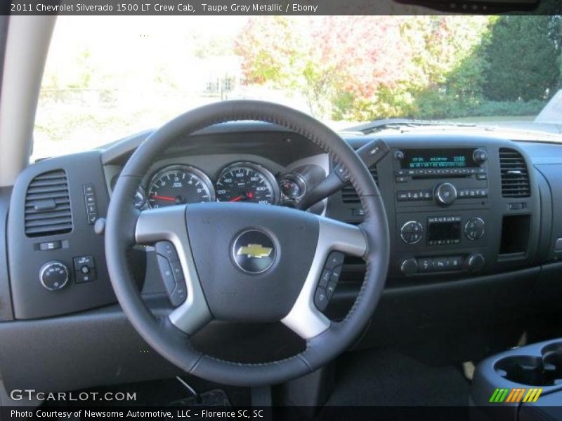 Taupe Gray Metallic / Ebony 2011 Chevrolet Silverado 1500 LT Crew Cab